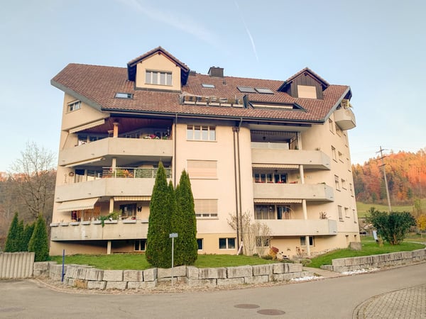 sehr grosse 4.5-Zimmer-Dachwohnung mit eigenem Waschturm und Lift