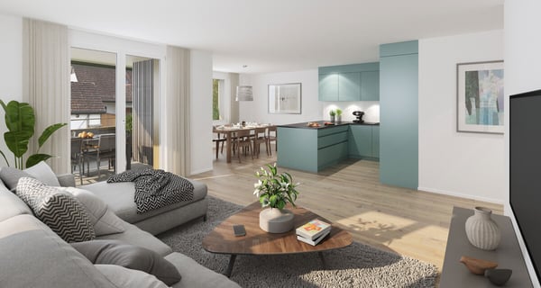 Neubauprojekt LANDLIEBI - 3.5-Zimmer-Wohnung im Obergeschoss 2