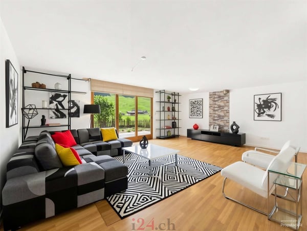 6.5 Zi.-Doppelhaushälfte mit Studio, Garten und Bergblick 4
