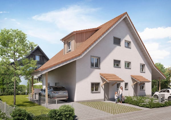 Neue Doppeleinfamilienhäuser mit 6½ bis 7½ Zimmern – grosszügiges Wohnen in Ottenbach 2