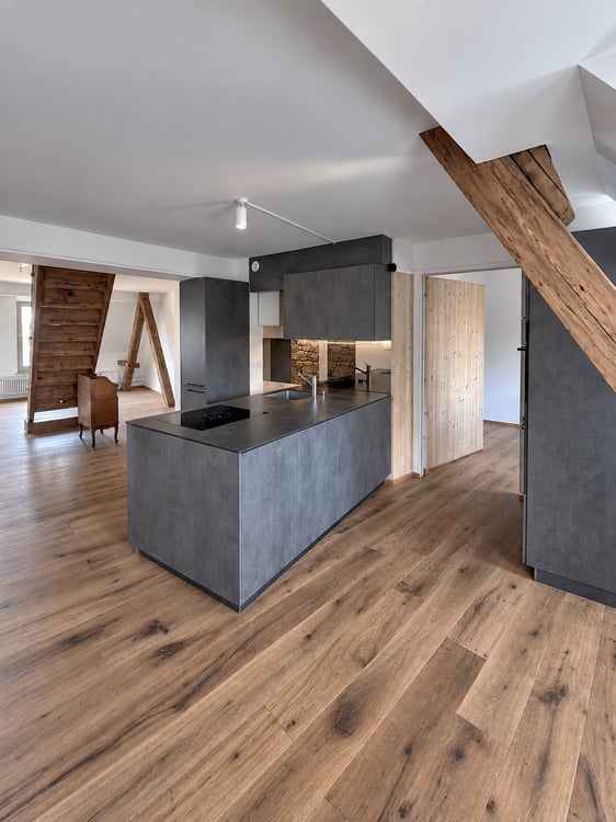 2.5-Zi-Maisonette-Loftwohnung mit exklusiver Dachterrasse - Erstvermietung nach Totalsanierung 2
