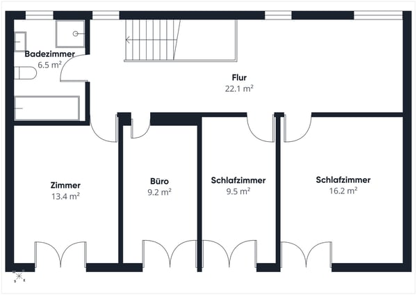Ruhig gelegenes Haus nahe der Töss mit grosszügigem Platzangebot. 9
