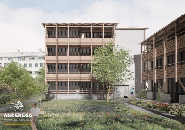 Vier 4.5-Zi.-ETW (auch als 1.5-Zi. realisierbar) mit Balkonen und Lift 5