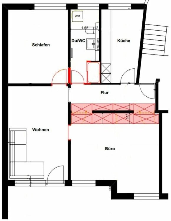 hochwertig sanierte, ruhige Gartenwohnung 5