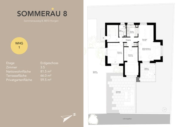 GARTENWOHNUNG AM SOMMERAU 8 - BOUTIQUE LIVING IN HORGEN 7
