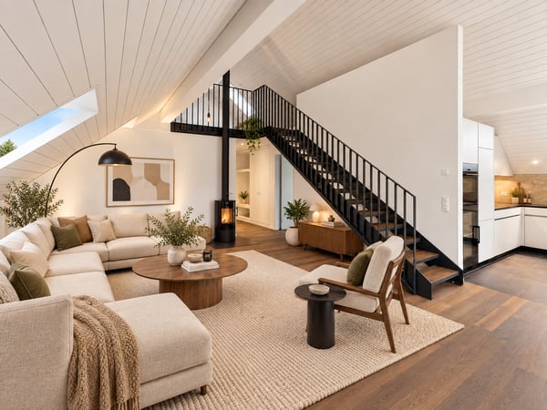 Ländlich urban - attraktive Dach-Maisonette mit Weitsicht