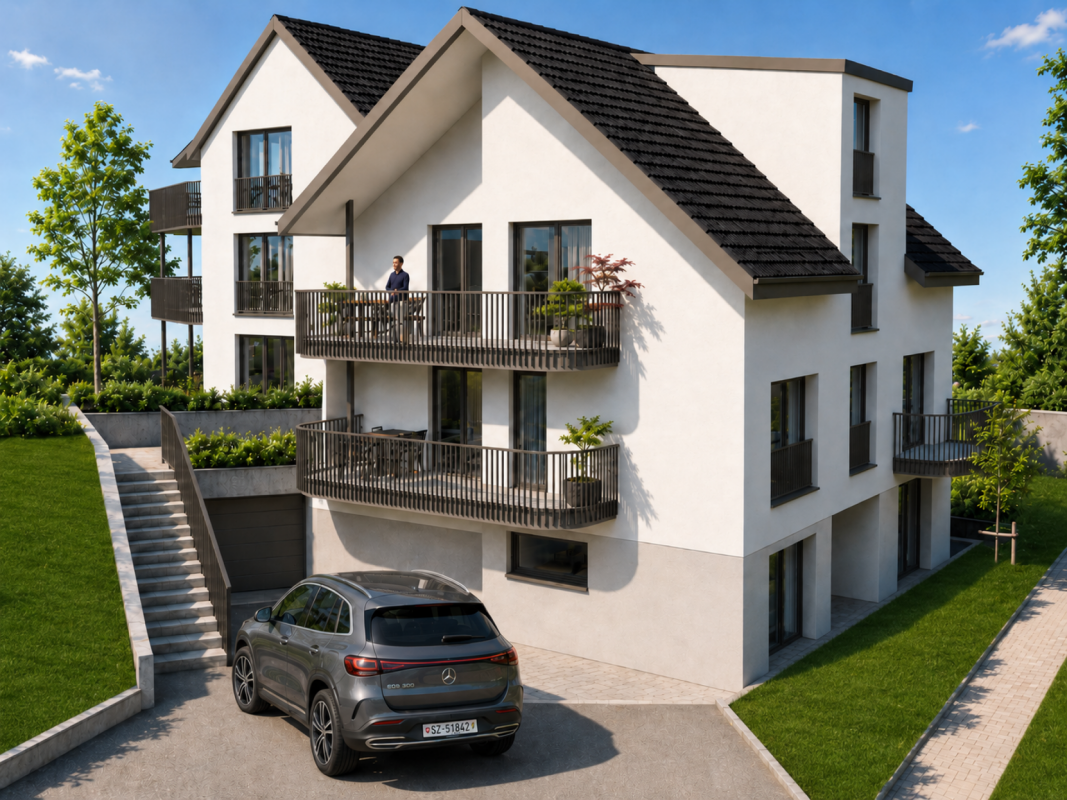 Erstvermietung: Charmante 4.5-Zimmer-Gartenwohnung mit Bergpanorama!