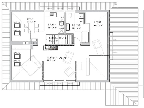 Loft-Dachwohnung auf 2 Etagen in Villa in Aarburg 7