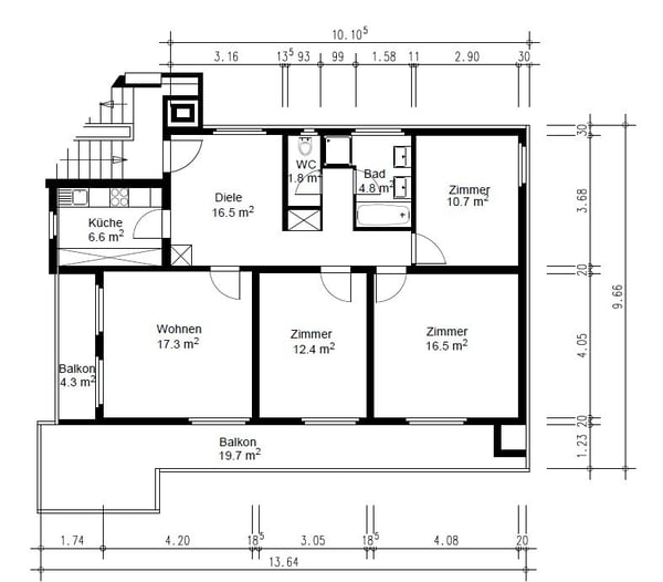 Frisch sanierte 4.5-Zimmer-Attikawohnung an zentraler Lage in Wetzikon 10