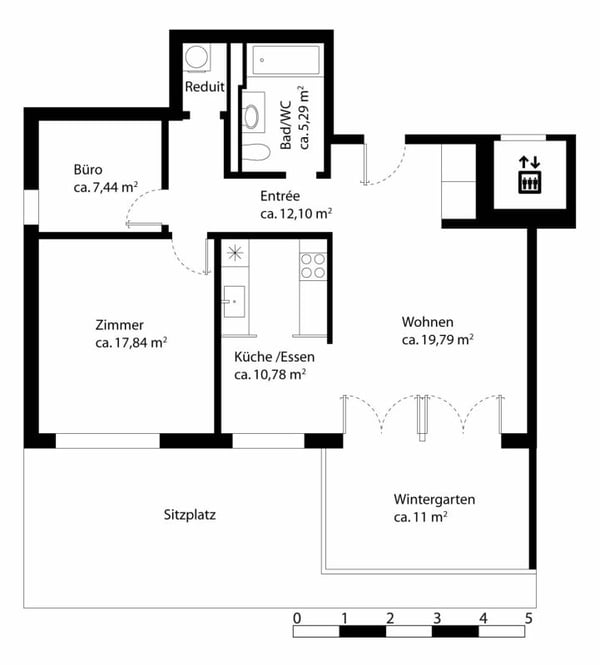 1.5-Zimmer Gartenwohnung an ruhiger Lage 8