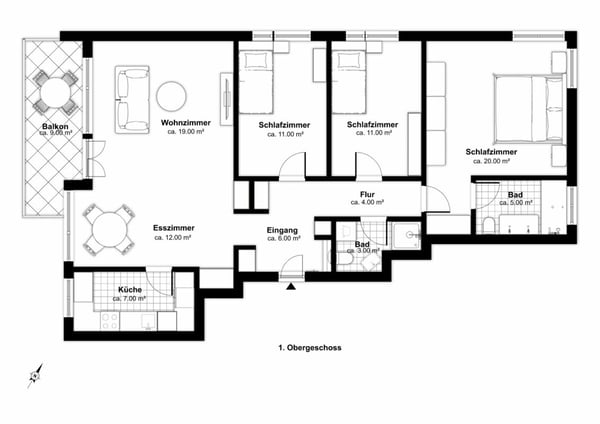 4.5-Zimmer Wohnung - Wohnen in Rapperswil-Jona 12