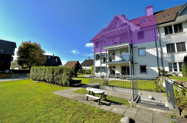 5.5-Zimmer-Dachmaisonettewohnung: grosszügige Wohnoase mit Stil, Charme und Charakter! 2