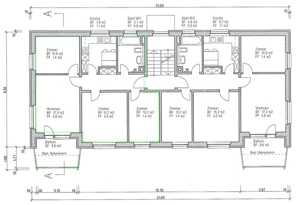4 1/2 Zi.-Dachwohnung mit Balkon 7