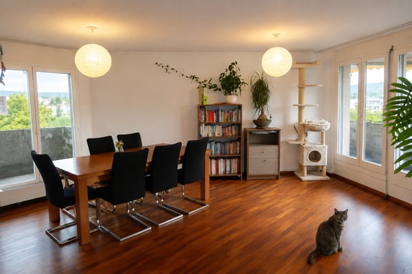Sonnige Attikawohnung mit grosser Terrasse und Weitsicht im beliebten Zürich-Schwamendingen 5