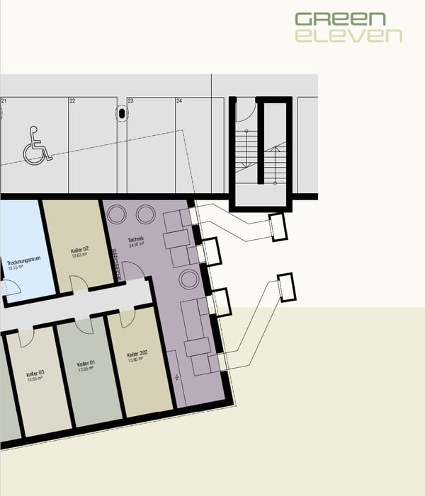 Moderne Erdgeschosswohnung mit viel Umschwung 8