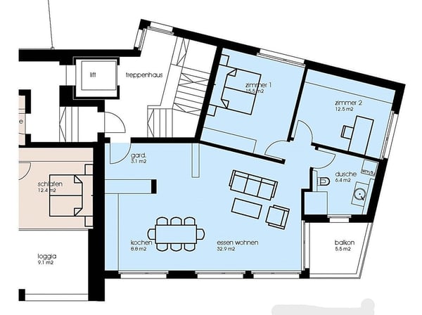 Stilvolle 3.5-Zimmer-Wohnung im Zentrum von Dietikon Urbanes Wohnen 10