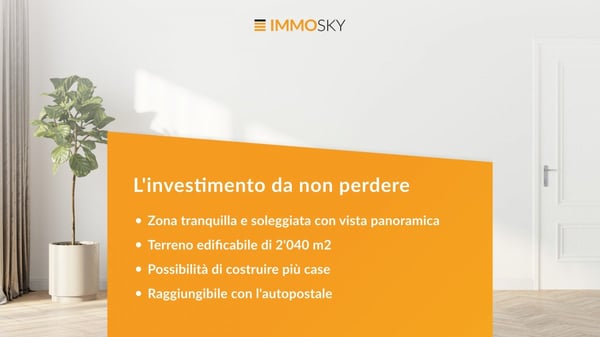 Terreno dal grande potenziale - Grundstück mit grossem Potential 1