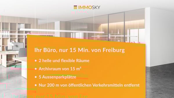 Tolles Büro nur 15 Minuten vom Stadtzentrum entfernt! 1