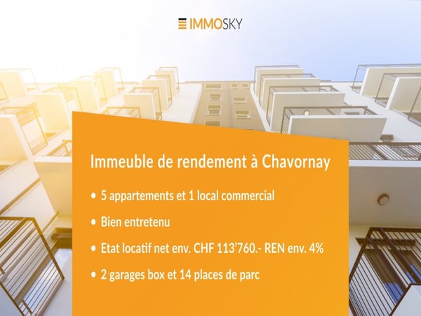 Immeuble à Chavornay (REN env. 4%) 1