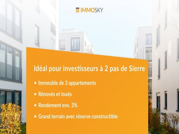 Petit Immeuble de rendement (REN env. 3%) 1