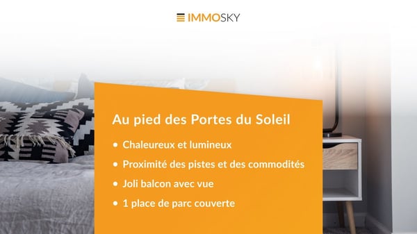 Appartement de 1.5 pièces au pied des Portes du Soleil 1