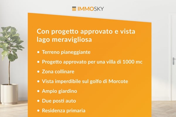 Posizione idilliaca con progetto approvato 2