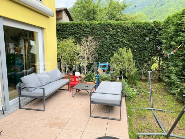 Desing moderno, ecosostenibilità, terrazzo e giardino 8
