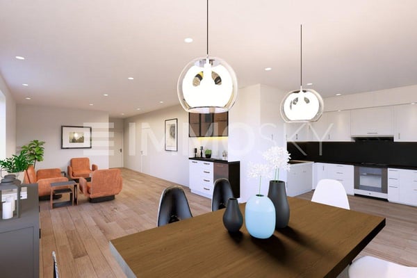 EXCLUSIVITÉ ! Spacieux 3,5 pièces avec loggia d'env. 21 m2 ! 1