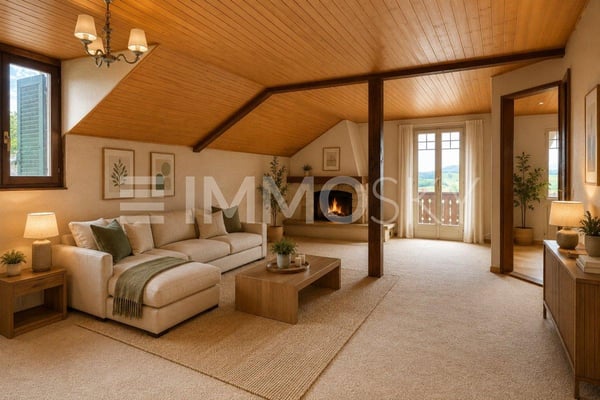 Rare à La Sarraz Chalet de 2 appartements avec énorme potentiel ! 1