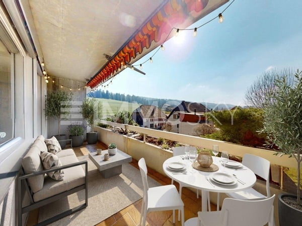 Bel appartement lumineux avec blacon 5