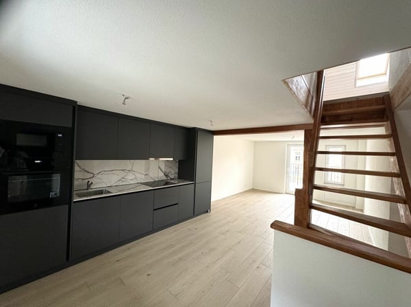Originelle 4 1/2 - Zimmer-Dachmaisonette-Wohnung 1