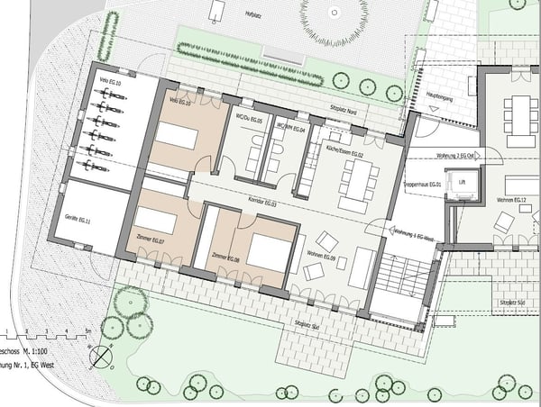Traumhafte Gartenwohnungen mit viel Grün in Oerlingen 10