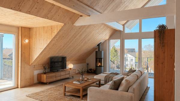 Sonnige Dachwohnung mit Weitblick 2