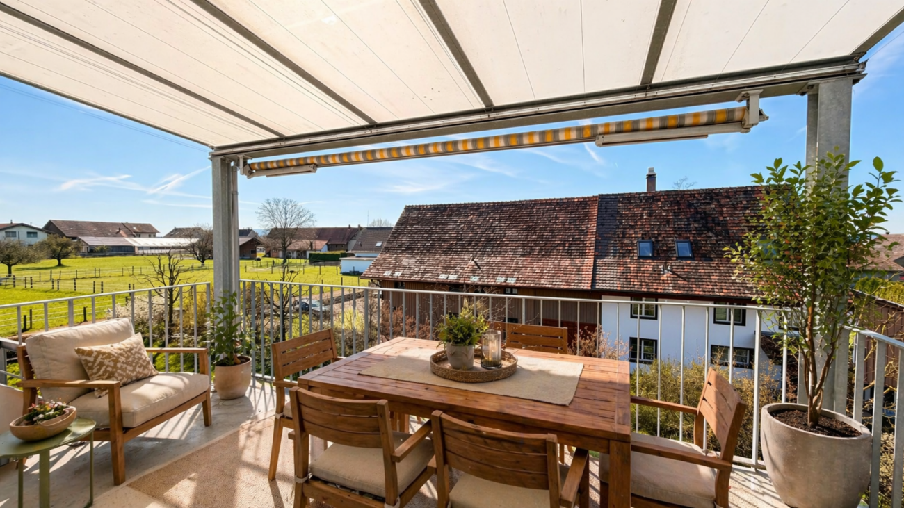 Sonnige Dachwohnung mit Weitblick
