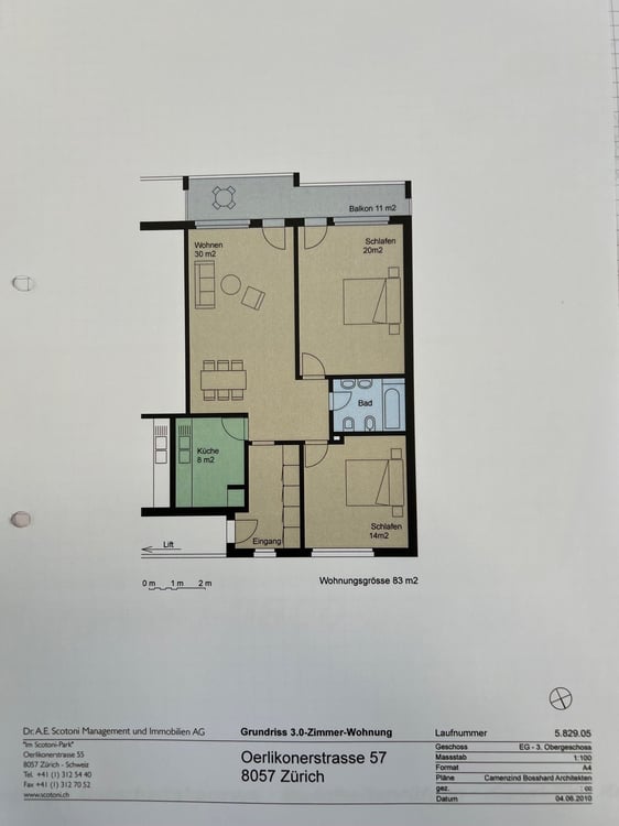 Helle 3-Zimmer-Wohnung mit Balkon & Gartensitzplatz in Zürich-Oerlikon – ab Dezember 2026 11