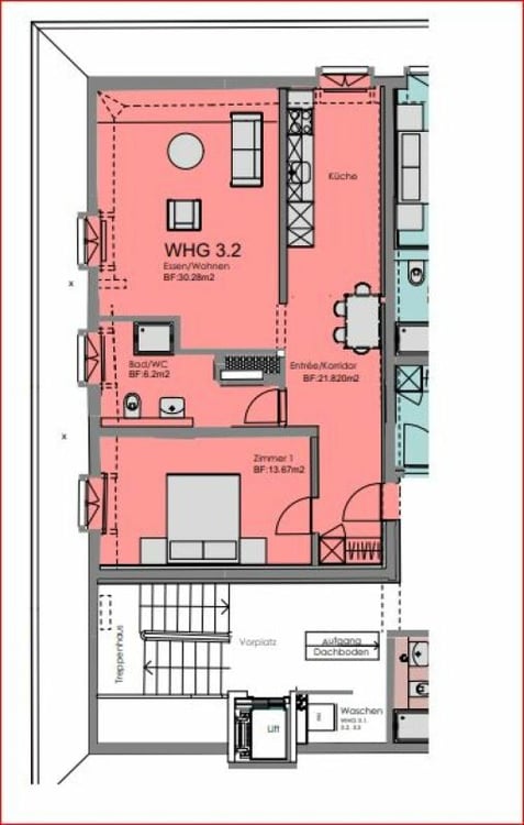 Schmucke 1.5 Zimmer Wohnung 11