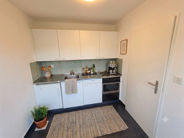 Helle 1-Zimmer-Wohnung  frisch gestrichen, mit neuem Boden und Balkon ins Grüne 5