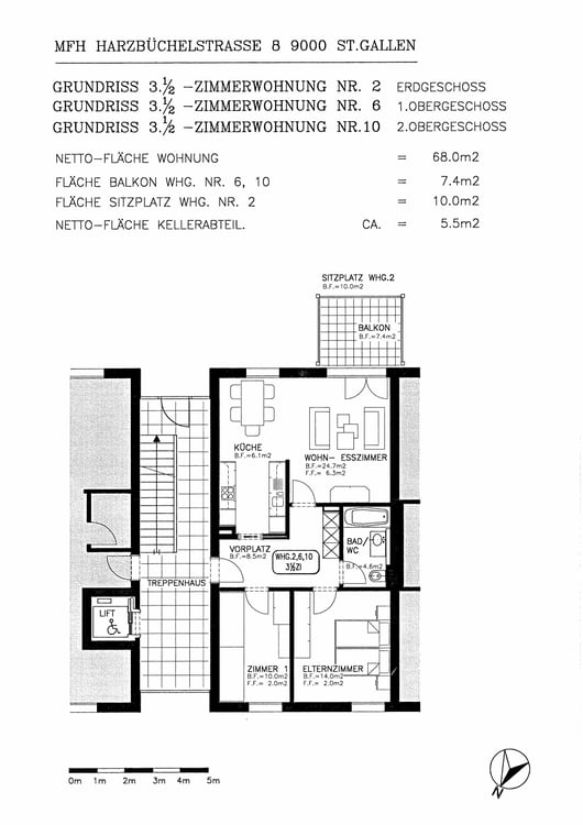 Sonnige Wohnung nähe Bahnhof St. Fiden 10