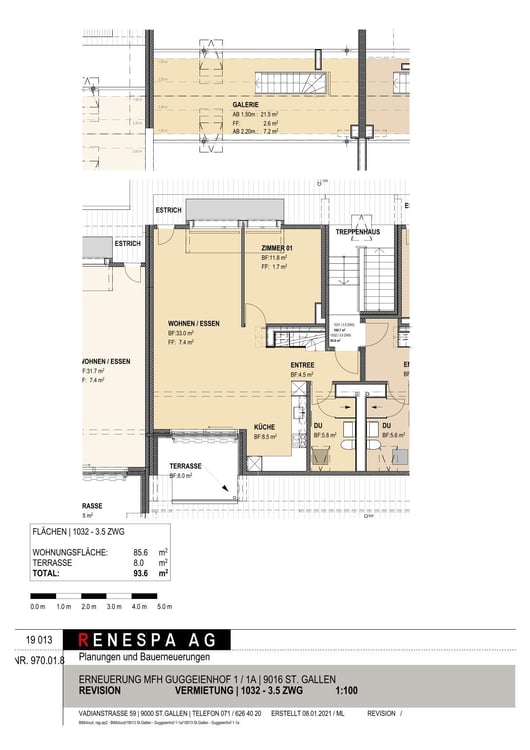 Einzigartige Maisonette im Guggeien 11