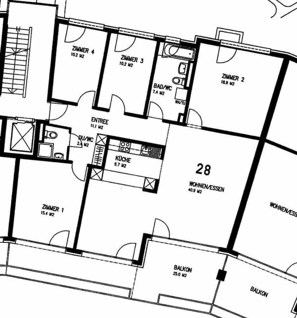 5.5-Zimmerwohnung: Idyllisches Quartier im Grünen 10