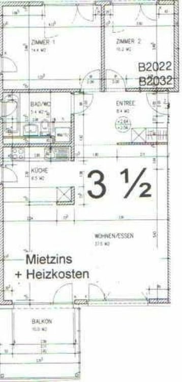 3.5 Zimmerwohnung mit Balkon 7