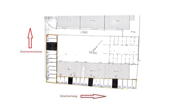 AUSSENPARKPLATZ ZU VERMIETEN! Gmeimeriweg 1-5! 3
