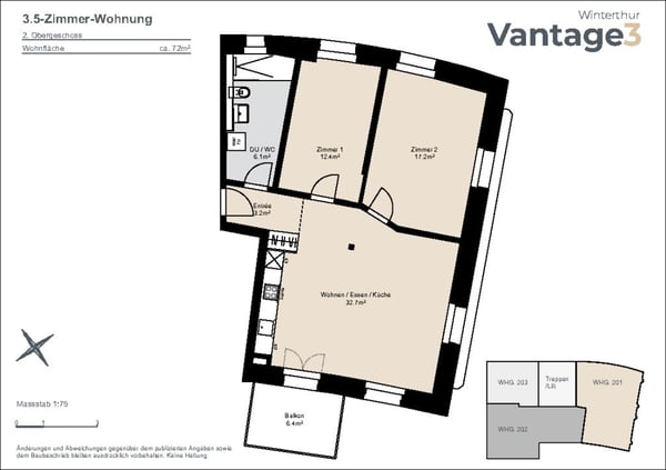 3.5 Zimmerwohnung an der Ulrich-Hegnerstrasse 1 in Winterthur 7