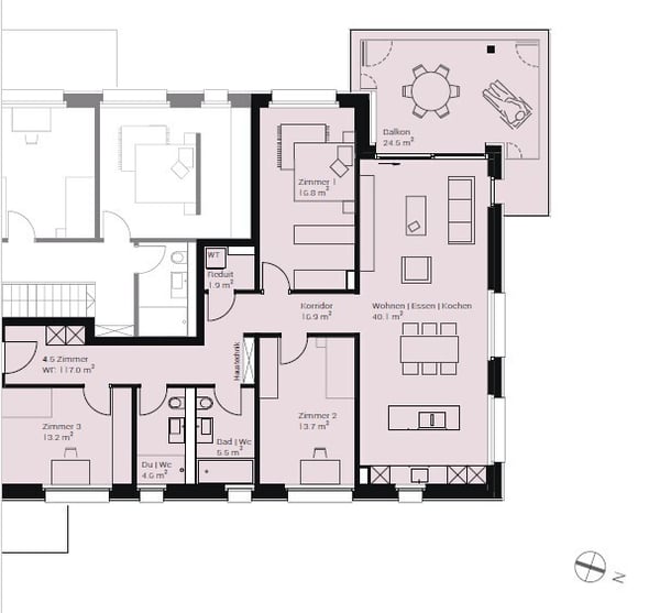 Tolle Wohnung mit grossem Balkon (verglast) 6