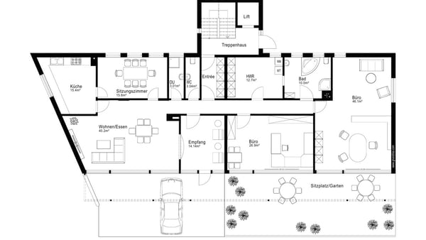ALL IN ONE - WOHNEN UND ARBEITEN AN TOPP LAGE 13