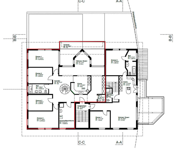 Grosszügige 218 m² Wohnung mit Sauna, Galerie und grosser Terrasse 13