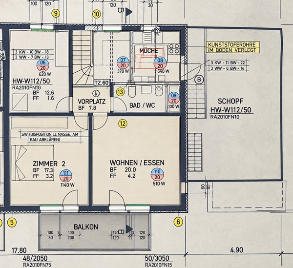 Grosszügige 2-Zimmer-Dachwohnung mit ca. 120 m² und Balkon in Bassersdorf 10