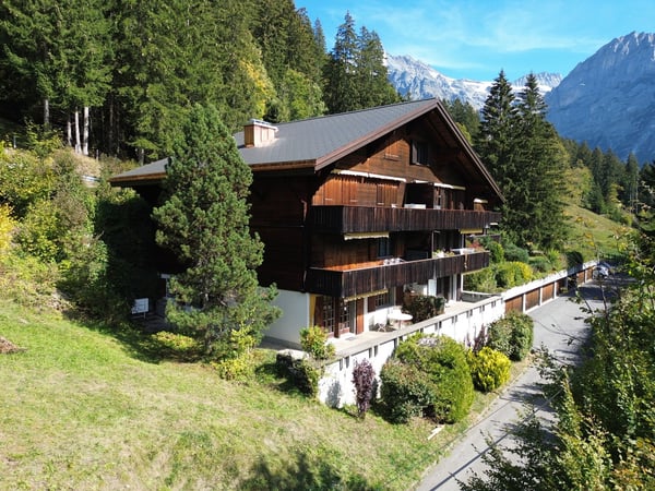 Heimelige 2½-Zimmer-Wohnung mit herrlicher Bergsicht in Grindelwald 1