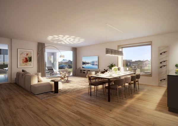 Neubauprojekt «Fliedergarten» - modernes Wohnen mit Stil und Nachhaltigkeit - hochwertige Obergeschosswohnung 6