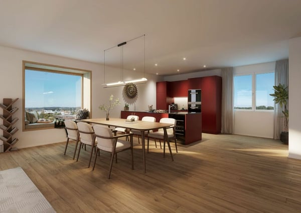 Neubauprojekt «Fliedergarten» - modernes Wohnen mit Stil und Nachhaltigkeit - hochwertige Obergeschosswohnung 5